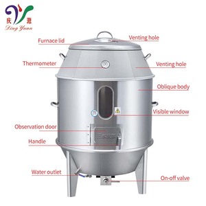 Equipo de horno de pato asado chino de gas de acero inoxidable comercial de base engrosada de alta calidad para comercio de exportación - Product Image 2