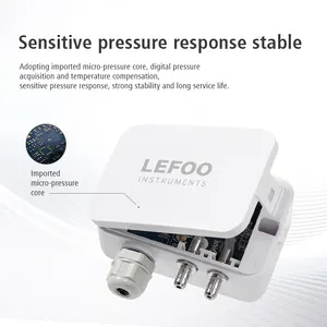 LEFOO RS485 4-20mA Micro Gas Wind Air Differential Pressure Transmitter Sensor
