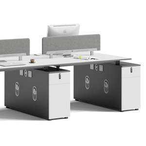 Mobilier modulaire moderne ouvert 4 places pour les postes <span class=keywords><strong>de</strong></span> <span class=keywords><strong>travail</strong></span> <span class=keywords><strong>de</strong></span> table pour le personnel Bureaux <span class=keywords><strong>de</strong></span> bureau - Product Image 3