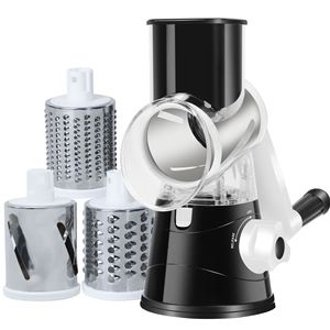 Multifunctional 1-Piece Spiral Slicer Hand Manual Rotary Cheese Grater Eco-Friendly Stainless Steel Food Slicer Veggie <b>Vegetable</b> - Product Image 5
