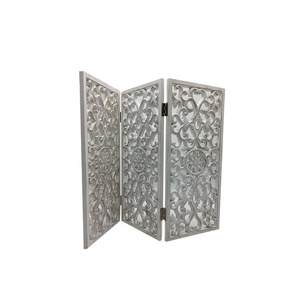 Estilo Retro 3 Panel de <span class=keywords><strong>madera</strong></span> tallada de pantalla <span class=keywords><strong>divisor</strong></span> plegable de <span class=keywords><strong>madera</strong></span> - Product Image 1