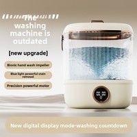 Mini Lave-linge sans fil domestique entièrement automatique pour sous-vêtements et chaussettes, idéal pour les voyages, les affaires et les dortoirs