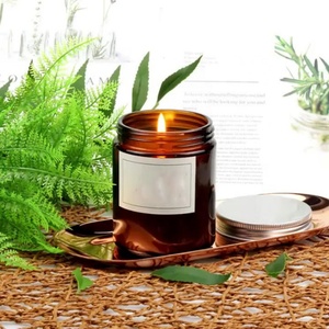 Bougie parfumée ronde en gros avec couvercle pour une ambiance festive - Product Image 2