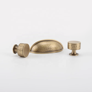 Hot Sale Shell <strong>Style</strong> Knurled <strong>Antique</strong> Brass Handle Kitchen Cabinet Handles <strong>Drawer</strong> Pulls and <strong>Knobs</strong> - Product Image 4