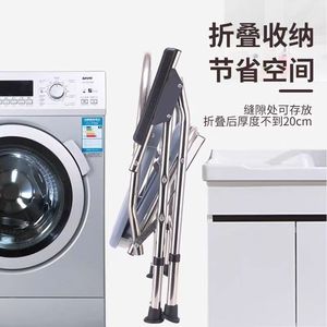 Foldable Stainless Steel <b>Commode</b> <b>Chair</b> With Soft Seat And Adjustable Height For Elderly And Disabled Hospital Use - Product Image 4