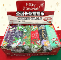 Jouet Squishy Long en Forme de Beurre à Remontée Lente pour Noël, Cadeau Anti-Stress, Fidget Toy, Remplissage de Chaussette, Cadeau pour Invités de Fête de Noël, Enfants