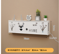 Boîte de rangement de routeur sans fil étagère WiFi murale sans trou pour chat boîte d'abri décorative boîte décodeur étagère