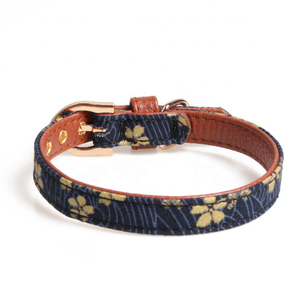 <span class=keywords><strong>Collar</strong></span> de perro de diseño personalizado por Popular proveedor de mascotas, collares acolchados ajustables de PU, característica separable, patrones de animales florales para caminar - Product Image 2