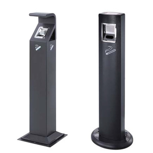 Cendrier colonne COCOUSD Lianfuda en acier inoxydable, design moderne, bac de collecte des mégots, utilisation intérieure et extérieure - Product Image 2