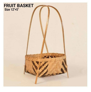Panier à fruits artisanal en bambou écologique, tissé, pour comptoir de cuisine, organisateur de fruits frais, pain, collations, décoratif - Product Image 5