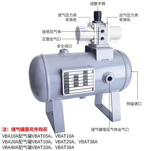 Válvula Neumática de Refuerzo Apocalypse Vba40a 04, Reguladora de Presión para Aumento de Presión de Gas y Aire - Product Image 1