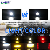 Liu HJG personnalisé OEM ambre système d'éclairage de moto Led travail conduite tache antibrouillard pour voiture moto camion hors route