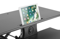 Table élévatrice de bureau sur pied double couche avec plateau à clavier Établi moderne et pliable Convertisseur de bureau avec dessus de table Lif