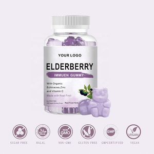 Gummies de soutien immunitaire à l'églantier noir pour adultes, OEM/ODM, 60 unités, 2 par portion, durée de conservation de 24 mois - Product Image 3