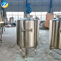 Système de brassage ZJ 500L en acier inoxydable 304 316L, réservoir de mélange, réservoir de brassage pour la fabrication de la bière et la distillation d'alcool
