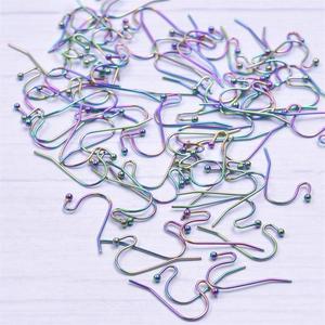 स्टेनलेस स्टील रंगीन कान हुक और पाश बालियां सामान धातु DIY हाथ से बने गहने व्यक्तिगत गहने - Product Image 2