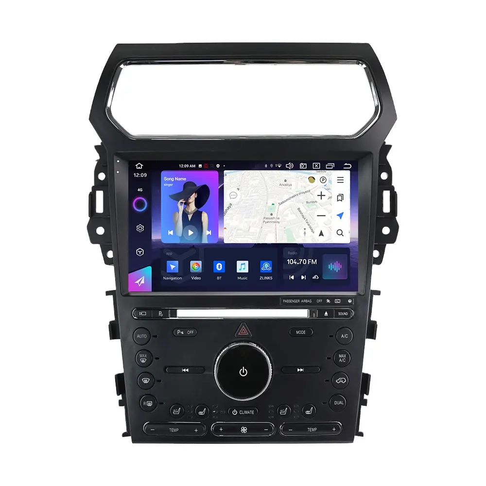 Navifly NF carro estéreo android música player para Ford Explorer 2011-2019 sistema multimídia vídeo estéreo eletrônico