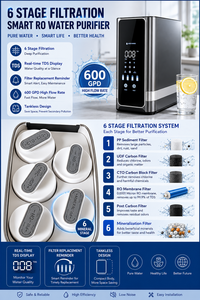 Système de purification d'eau par osmose inverse pour usage domestique, réglage du TDS, certifié CE Rohs, système de filtration à 6 étapes (P - Product Image 5