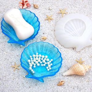 DIY Kristall-Epoxidharz Spiegel-Ozeanmuschel-Schale Silikonform Schmuckaufbewahrungsbox Ornament - Product Image 1