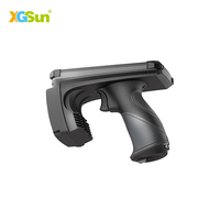 Lector RFID UHF con Empuñadura de Pistola XGSun HR-0001U, Largo Alcance de 12 m, Escáner de Código de Barras PDA Android, Terminal de Recopilación de Datos Móvil