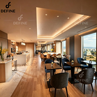Ensemble de mobilier moderne pour hôtel et restaurant, personnalisable, mobilier de salle à manger commerciale, ensemble de tables et chaises pour café, boutique, restaurant