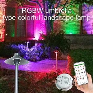 Creative led24v דשא אור חיצוני עמיד למים חצר אור RGBW נוף צבעוני גן מטריית פטריות מנורה - Product Image 2