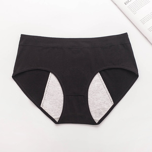 Tanga Triangular de Cintura Alta para Mujer, 100% Algodón, Antibacteriana, Transpirable, a Prueba de Fugas, Ecológica, Teñido Liso, Talla XL - Product Image 6