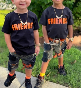 Set di abbigliamento per bambini nuovo stile estivo per ragazzi t-shirt Shorts a maniche corte due pezzi per sport per il tempo libero per bambini - Product Image 1