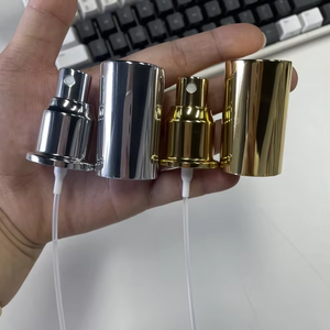 Hot Selling Glass Bottle Cap 18mm Aluminum Metal <strong>Plastic</strong> Perfume Pump <strong>Sprayer</strong> Black Atomizer <strong>20</strong>/<strong>415</strong> - Product Image 1