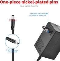 Alimentations linéaires 5V 9V 12V 24V 36V, adaptateurs secteur 12VDC 500mA, entrée 230V, prise murale US, certifiés CE/FCC, garantie 1 an