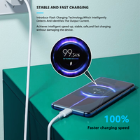 Cable de Carga Rápida USB A a Tipo C de 1M en Oferta, 6A PD 66W, Blanco, Cobre Puro de Alta Calidad