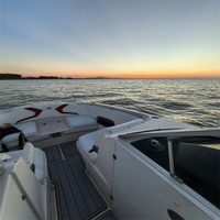 Tapis de sol pour bateau Monterey M5 2018, en mousse EVA, imitation teck, style SeaDek MarineMat Gatorstep, auto-adhésif