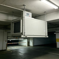 Nouveau déshumidificateur industriel mural 150L à affichage numérique haute efficacité, sécheur d'air commercial à conduits pour entrepôt