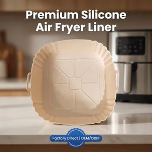 Revestimiento de Silicona Reutilizable de Grado Alimenticio para Freidora de Aire, Resistente al Calor, Libre de BPA, Cesta Cuadrada para Freidoras de Aire de 5-8QT, Accesorios para Horno - Product Image 5