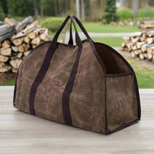 Nouveau style de <span class=keywords><strong>sac</strong></span> de transport pour bûches en toile personnalisé, <span class=keywords><strong>sac</strong></span> à bandoulière pour bois de chauffage, cadeau pour papa, <span class=keywords><strong>sac</strong></span> de transport pour bûches pour pique-nique en plein air - Product Image 2