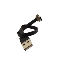 Cable USB Flexible Tipo-C Macho-Hembra de Doble Cabeza, Conductor de Cobre Puro, para Teléfono Móvil y Banco de Energía