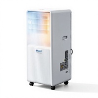 Climatiseur portable version anglaise, unité mobile de refroidissement simple avec technologie de refroidissement par compresseur