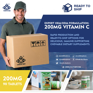 Ácido Ascórbico Vegano 200mg, Tabletas Masticables de Vitamina C, Ilumina tu Aspecto, Mejora la Absorción de Hierro, Envío Exprés - Product Image 4