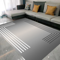Wear Resistant Non Slip Abstract Art Carpet Thick Easy Clean Full Coverage Rug for Hotel Guest Room Living Room Home Decor