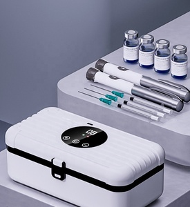 Stylo à insuline Médecine Cool Case Refroidisseur d'insuline diabétique de voyage Refroidisseur de voyage médical Boîte de refroidissement d'insuline avec serrure, pas de batterie - Product Image 1