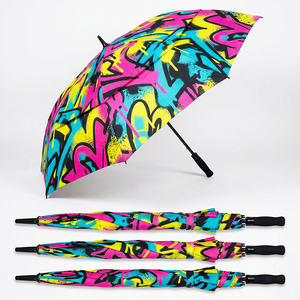 <b>Automatic</b> Open Windproof Paraguas Waterproof Double Layers Modern Style Custom Full Digital Print Golf <b>Umbrella</b> With Logo - Product Image 1