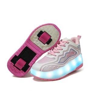 Chaussures à talons amovibles Zapatos Con Ruedas Para Nios rétractables personnalisées <span class=keywords><strong>avec</strong></span> 2 roues pour garçons - Product Image 6