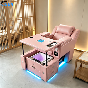 Professional Best Luxury Modern Lounge Manicure Foot Spa Reclining Electric Massage Beauty Pedicure Sofa <b>Chair</b> For Nail Salon - Product Image 4