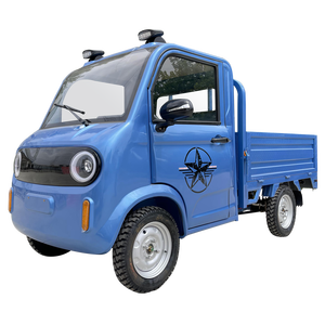 Cheap Light Duty 4 Seater Electric Pickup Truck Left Hand Drive Single Motor Metal <b>Roof</b> <b>Rack</b> - Product Image 1