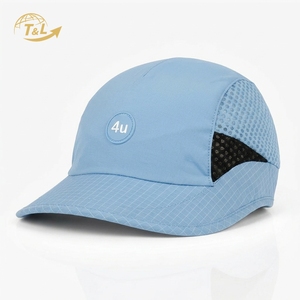 Gorra de Béisbol de Malla Transpirable 4u, Ajustable, Unisex, para Exteriores, Primavera/Verano, de 6 Paneles, Color Azul Claro - Product Image 4
