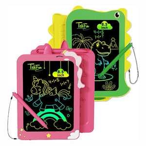 Tablette d'écriture LCD écologique pour enfants, 8,5 pouces, avec cordon, pour dessin et gribouillage, couleur violette - Product Image 1