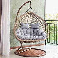 Panier suspendu chaise en rotin chaise balançoire de patio pour deux personnes balcon maison intérieur loisirs chaise berçante