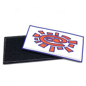 Patch en PVC souple en caoutchouc silicone, nouveau design personnalisé 3D avec support auto-agrippant pour sac - Product Image 1