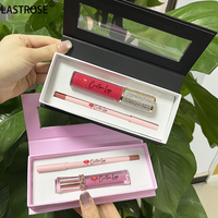Coffrets cadeaux de maquillage cosmétiques, vegan, crayon à lèvres et gloss à haute pigmentation, emballage en boîte, marque privée, kits de rouge à lèvres et de crayons à lèvres