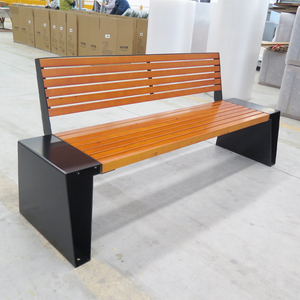 Banc <span class=keywords><strong>de</strong></span> jardin en bois et métal <span class=keywords><strong>pour</strong></span> <span class=keywords><strong>restaurant</strong></span> extérieur, fabriqué en usine - Product Image 3